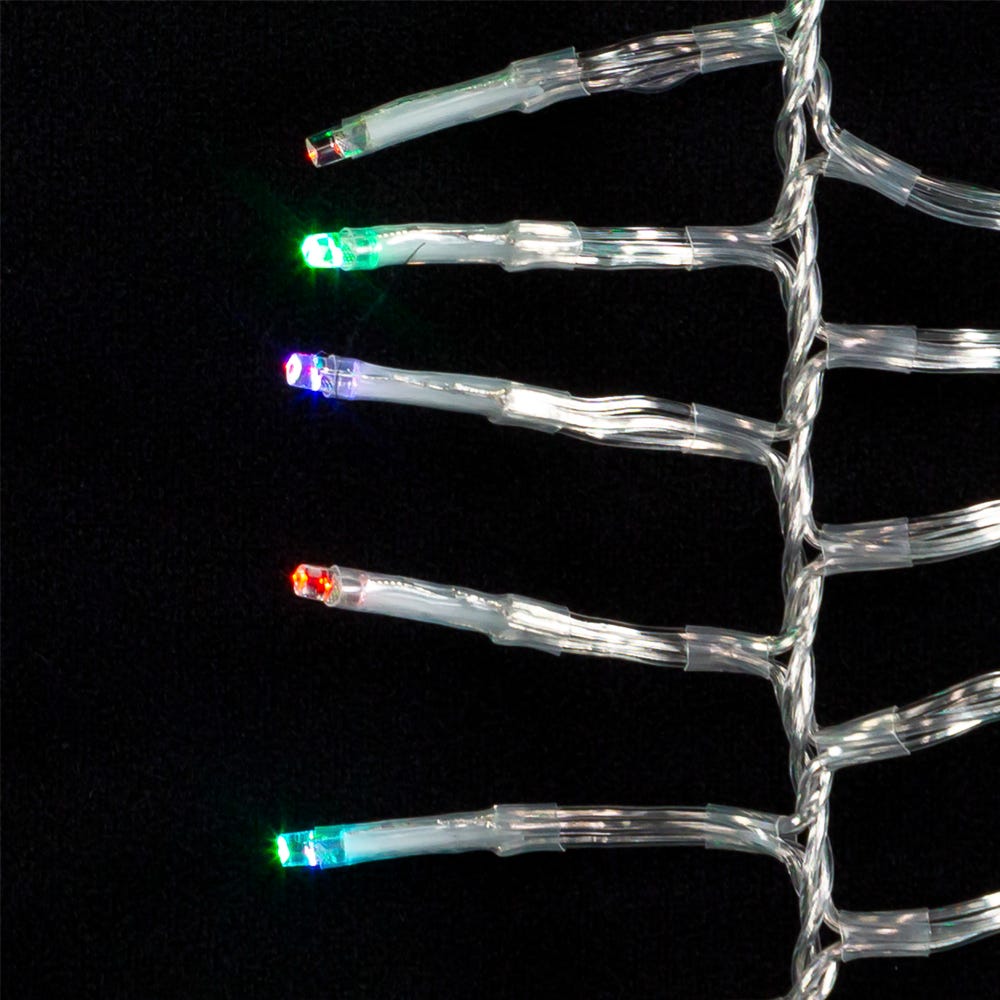 Kurt Adler 480-Light 15.7-Foot RGB LED Connectable Cluster Garland